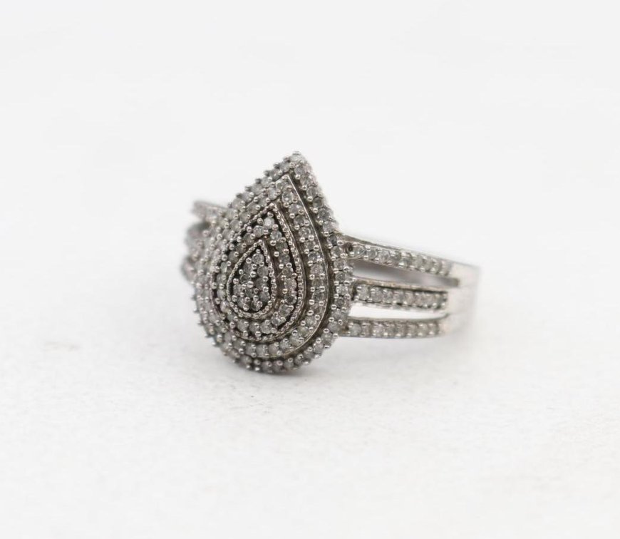 Sterling Silver Diamond Ring