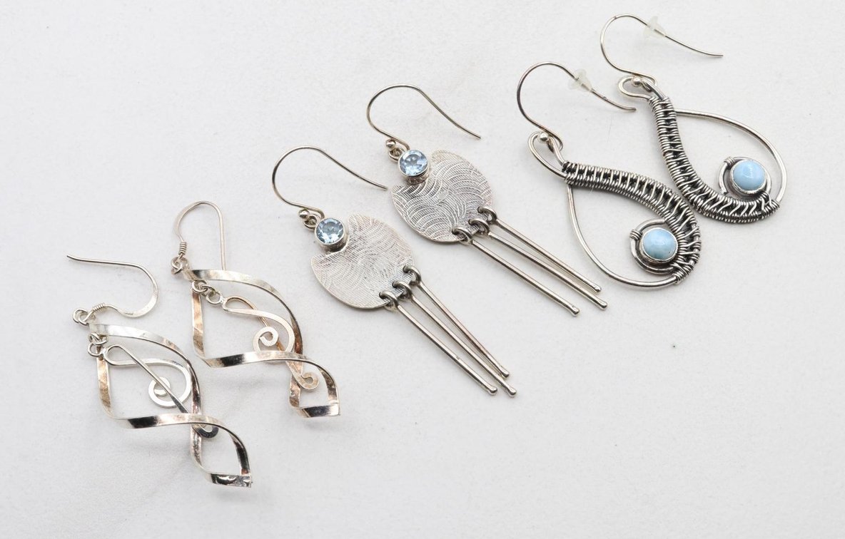 Sterling Silver Dangle Earrings
