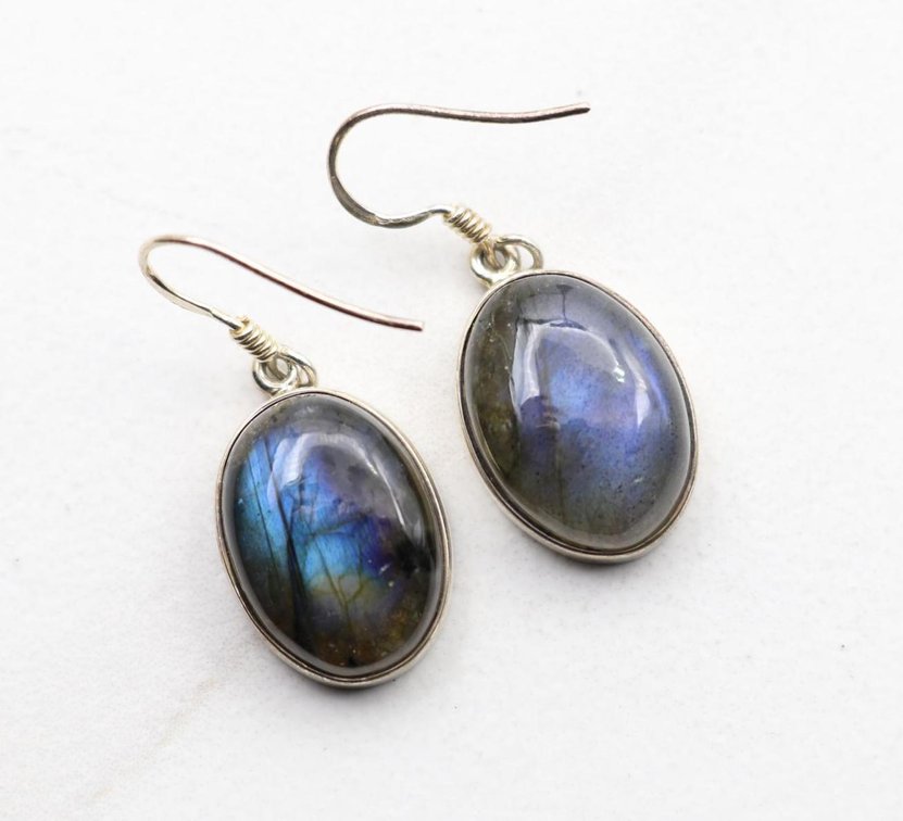 Sterling Silver Labradorite  Earrings