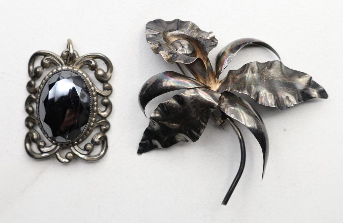 Sterling Silver Pendant, Pin