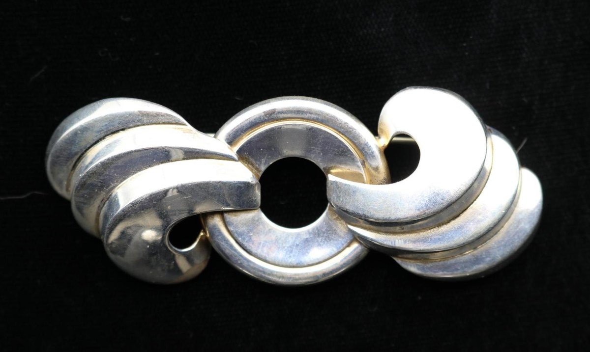 Monet Vintage Sterling Silver Pin Brooch