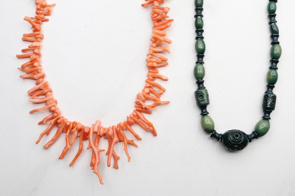 Bakelite, Coral Necklaces