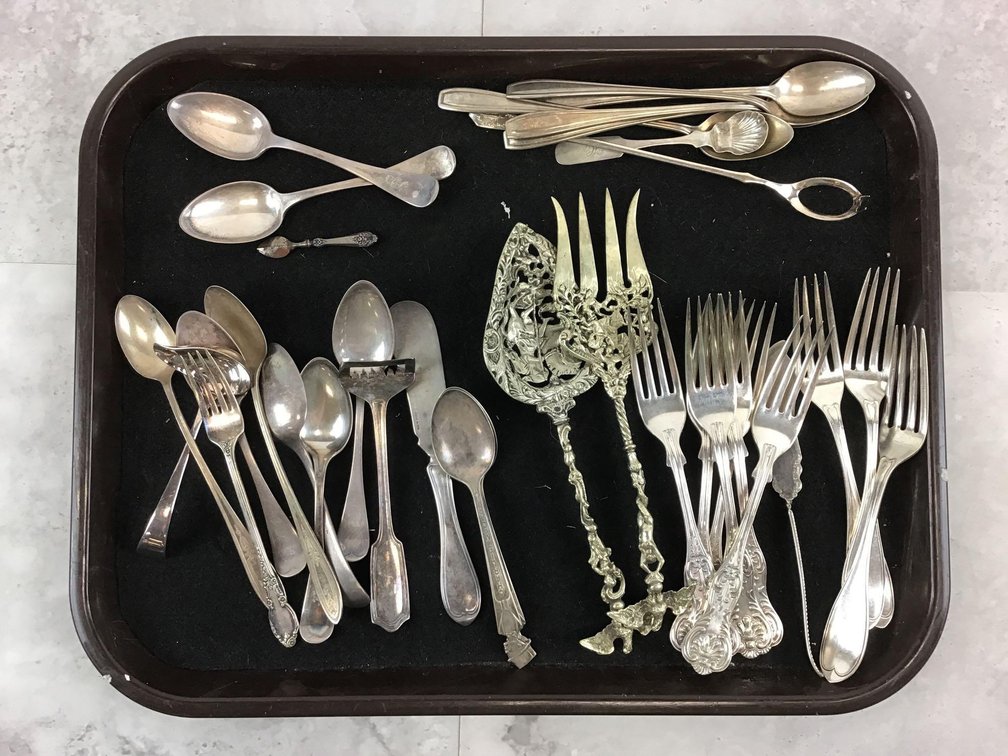 Silver Plate and Coin Silver 