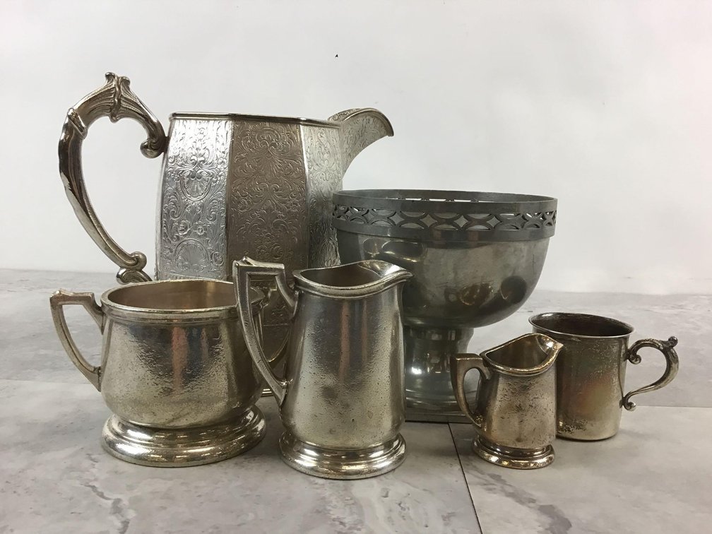 Sterling, Pewter & Silver Plate