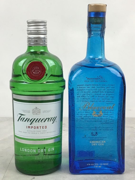 Blue Coat and Tanqueray Gin