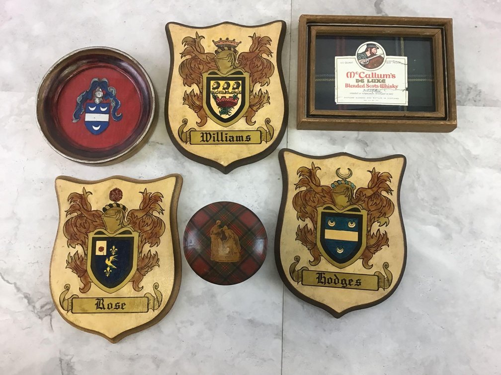 Heraldry & Whisky Label Sign