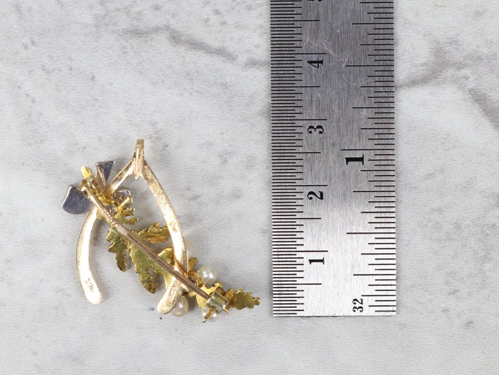 Image for 9CT Gold Pearl Pin