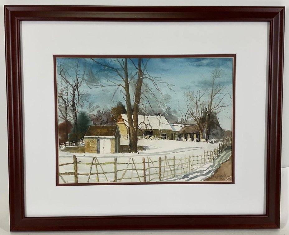 Watercolor, signed