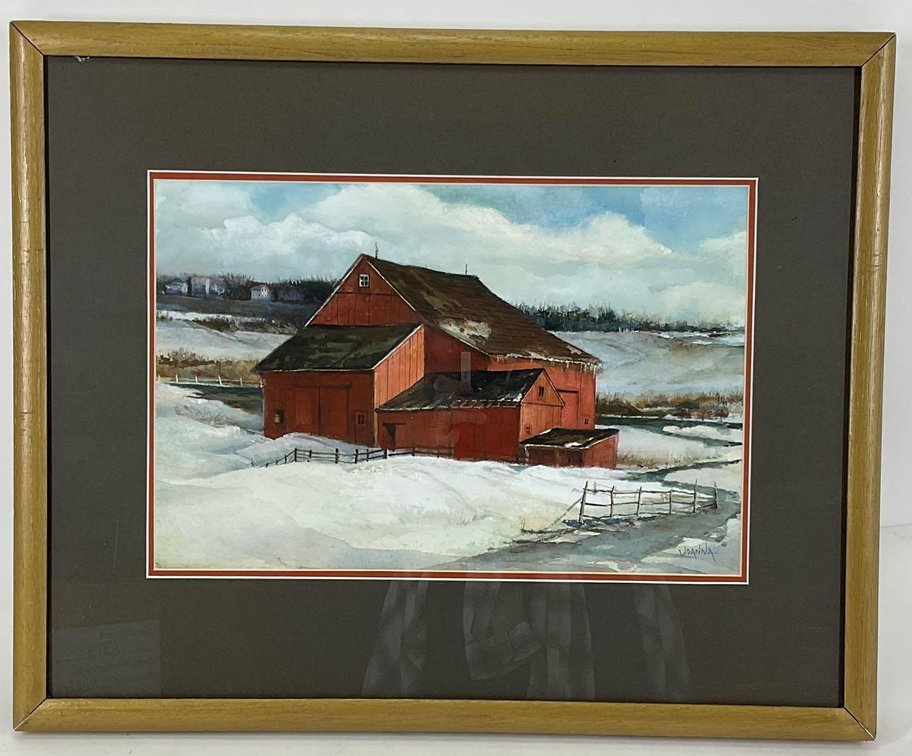 Watercolor, signed