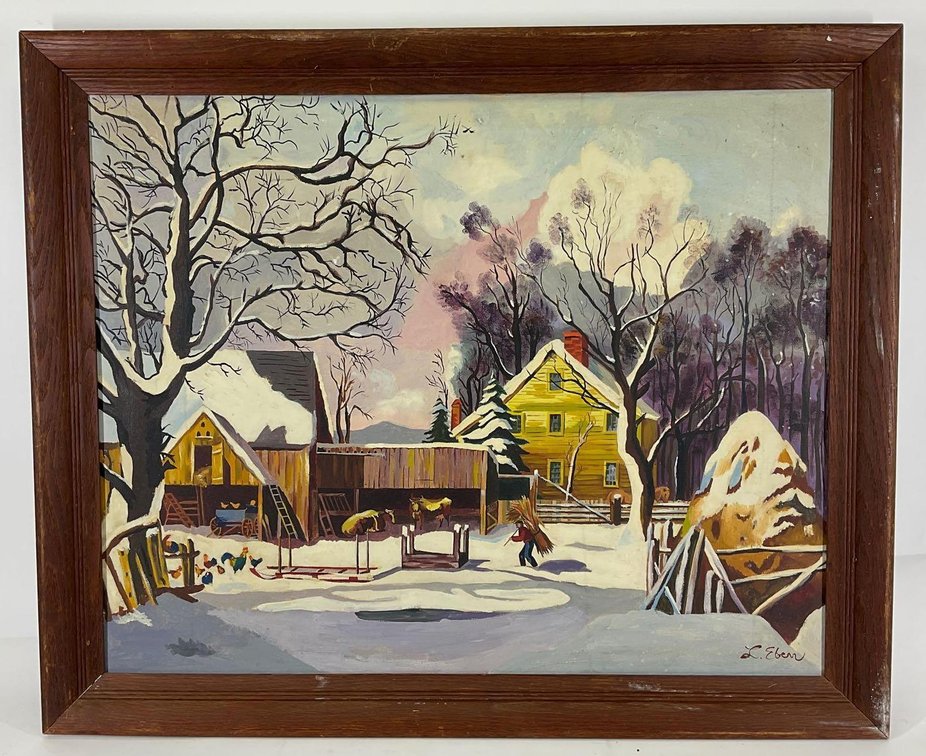 Oil on Canvas, signed