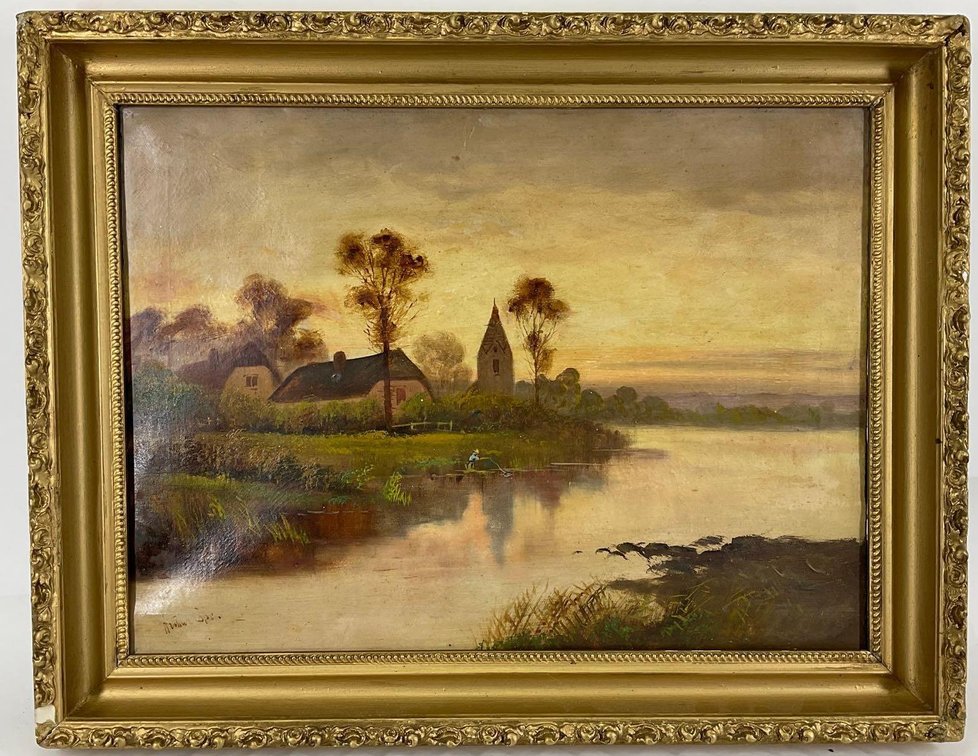 Oil on Canvas, signed 