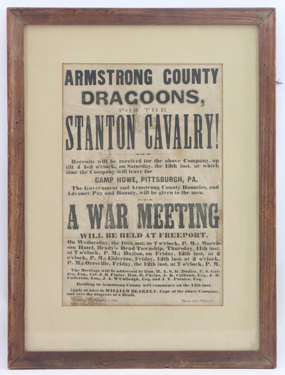 Image for Civil War Recruiting Broadside-14th Pennsylvania Cavalry
