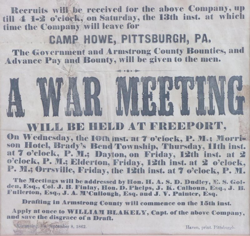 Image for Civil War Recruiting Broadside-14th Pennsylvania Cavalry