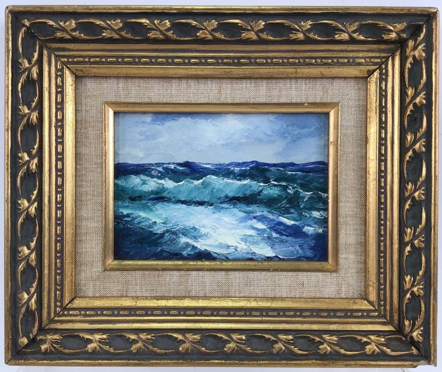 Oil on Board, signed B. Acbury 