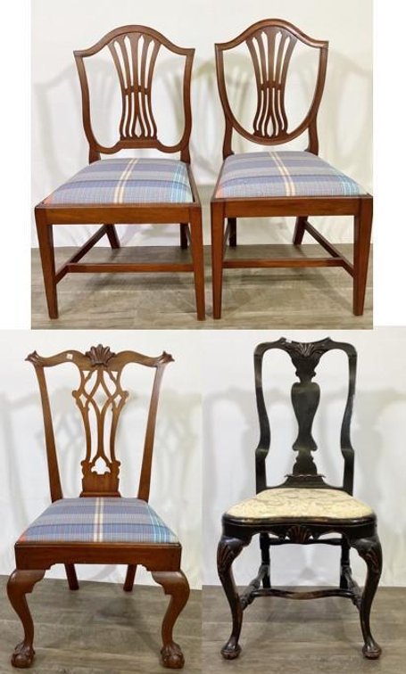 Chippendale, Queen Ann & Empire Style Chairs