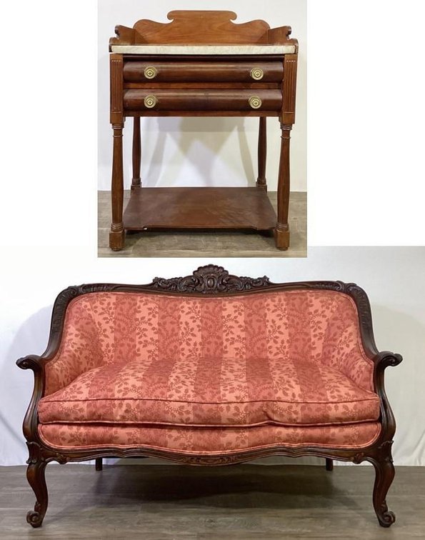 Victorian Sofa & Washstand