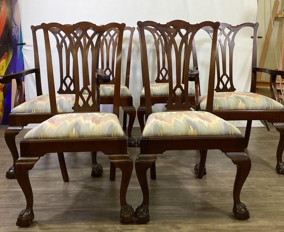 Chippendale Style Dining Chairs (6)