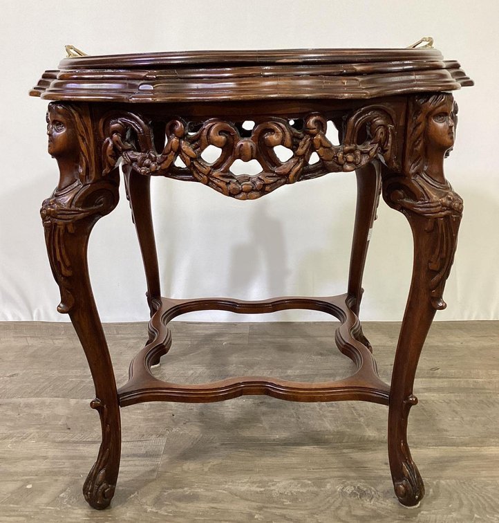 Figural Carved Coffee Table