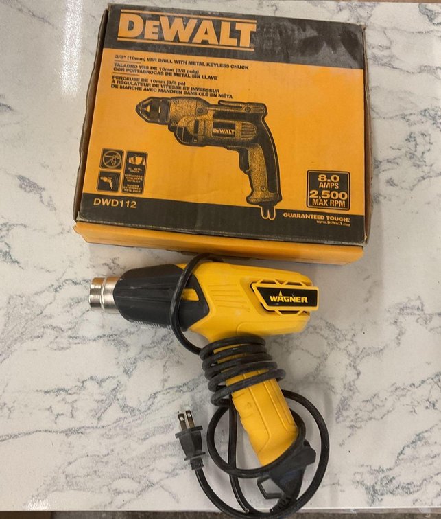 VSR Drill and Heat Gun 