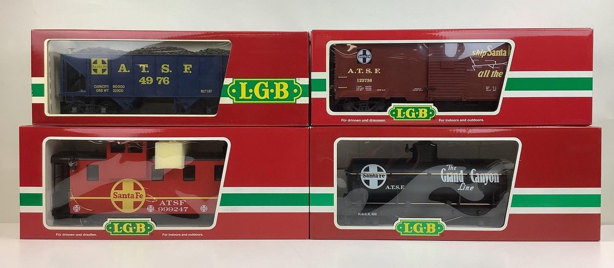 LGB Santa Fe Train Cars