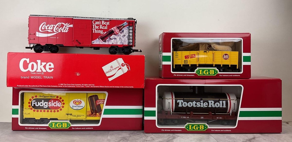LGB Advertising Train Cars