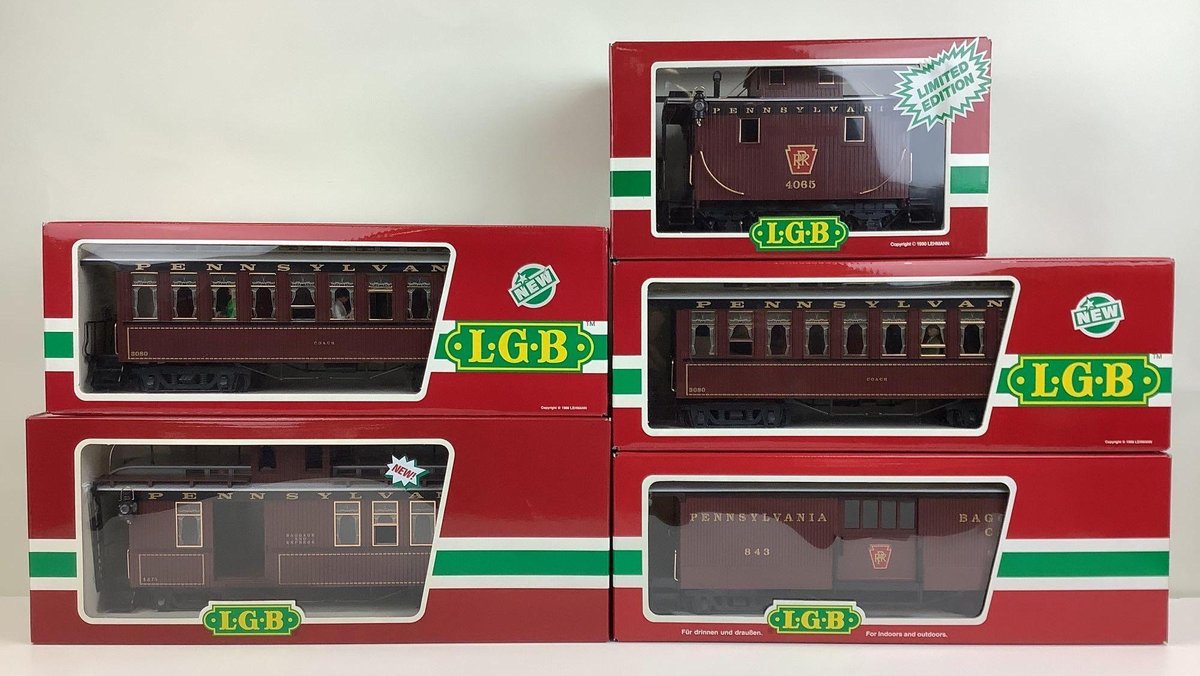 LGB PRR Train Cars