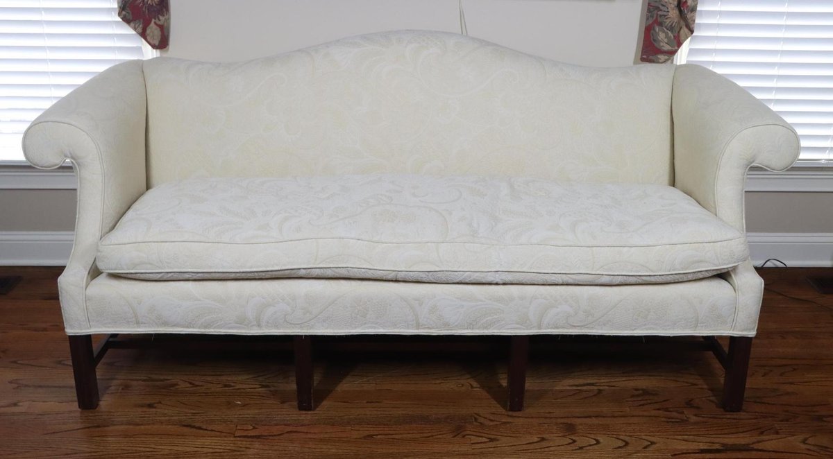 Chippendale Style Camel Back Sofa