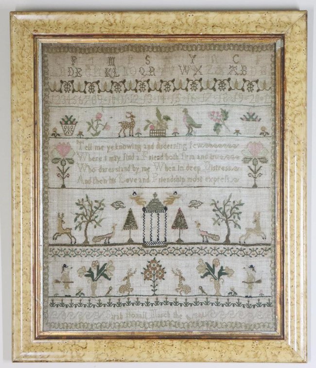 Needle Point Sampler, Sarah Boxall