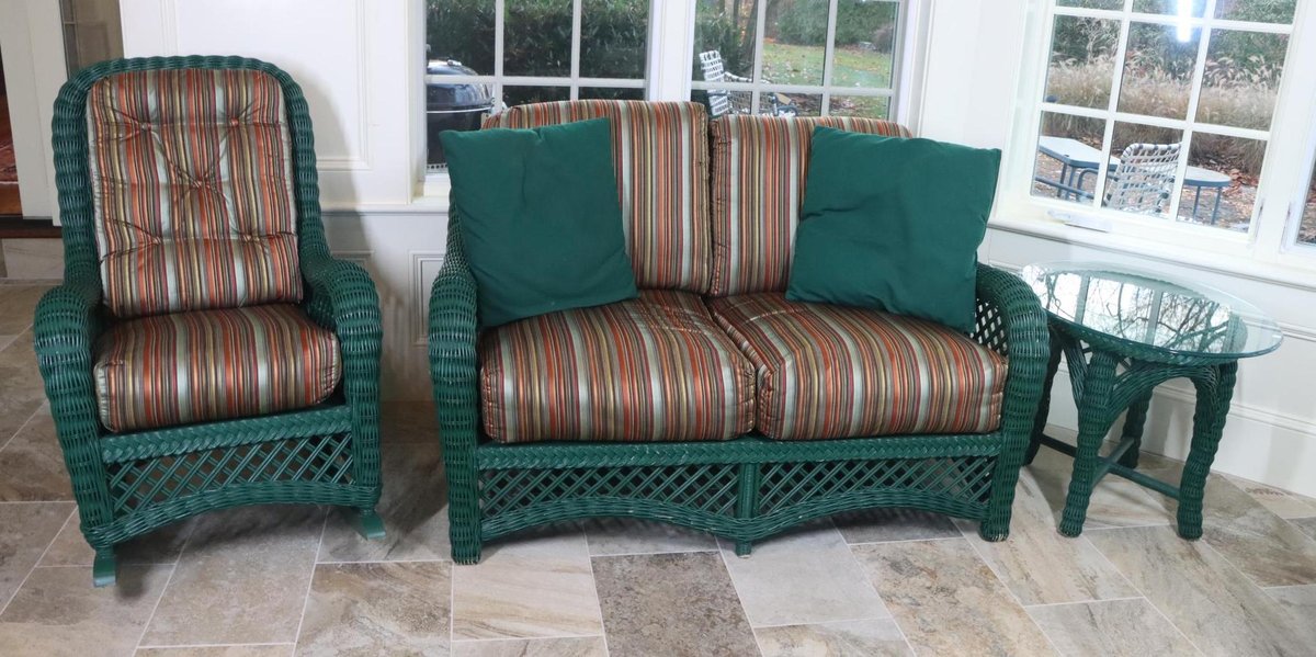 3pc Wicker Patio Set