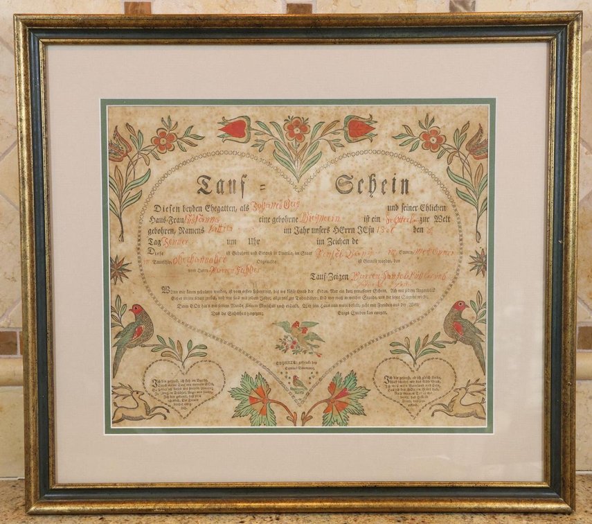 Birth and Baptismal Record