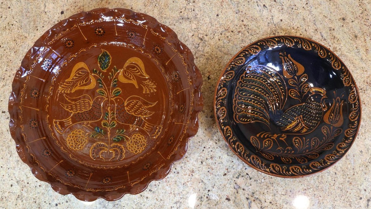Ned Foltz Slip Decorated Redware