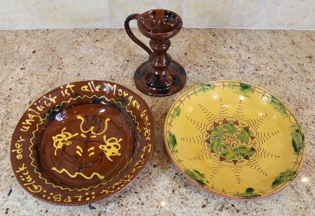 Lester Brieninger Slip Decorated Redware