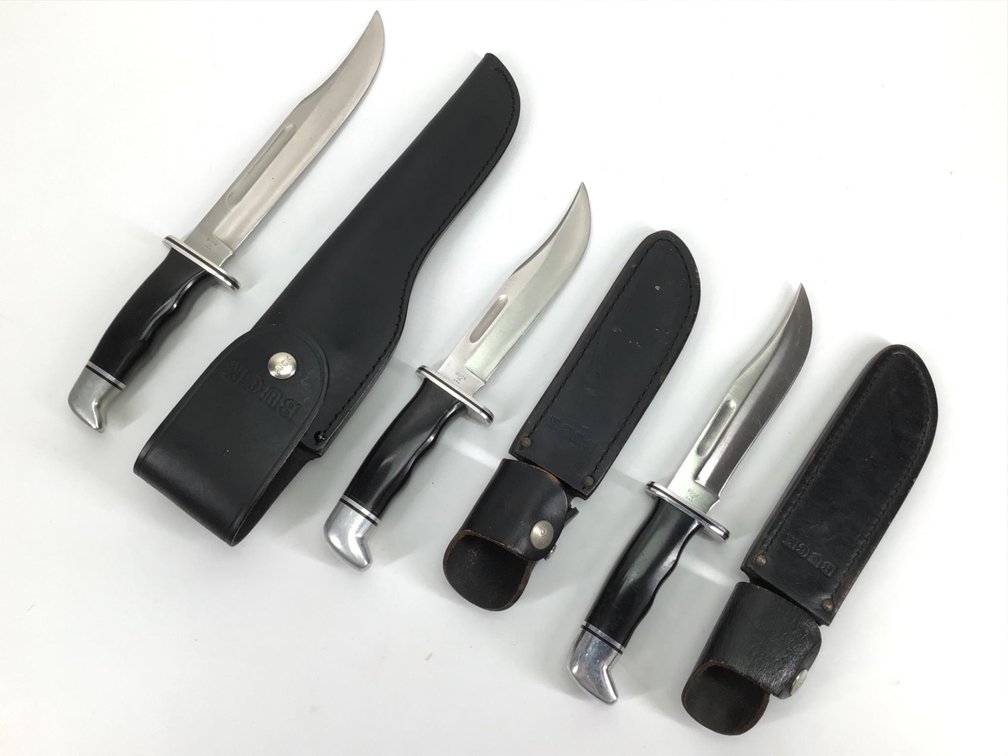 Large Buck FIxed Blade Knives (3)