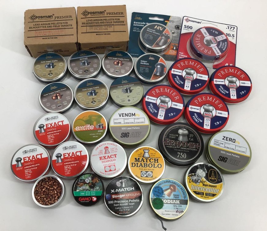 Large Lot Of 177/4.5 Air Gun Pellets