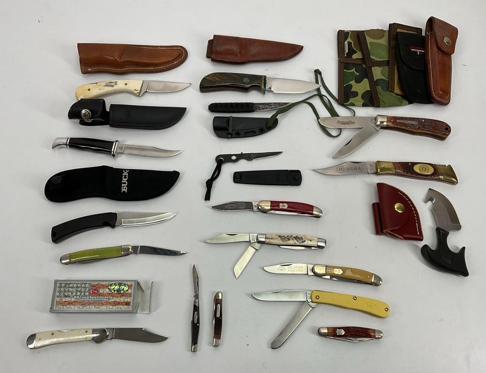 Assorted Knives (18) And More