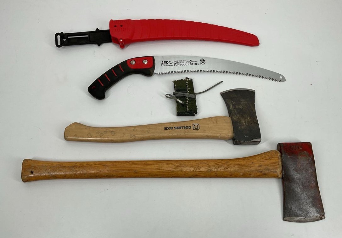 Camp Axes (2) And limb saw