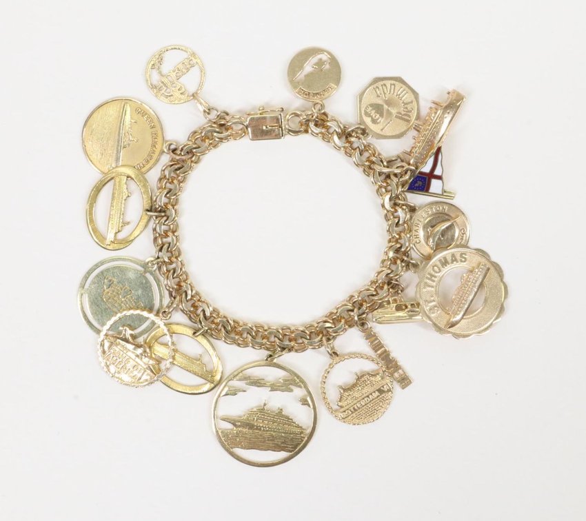 14k YG Charm Bracelet