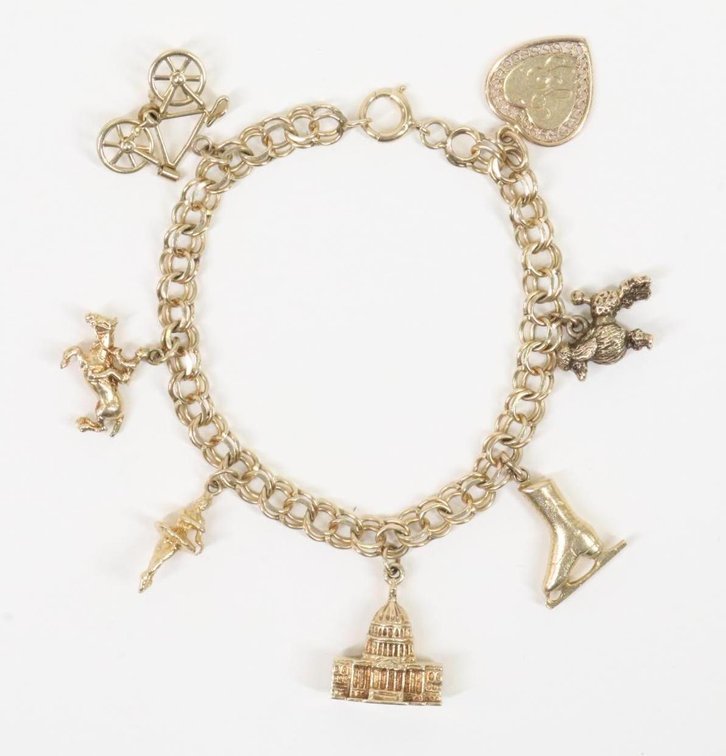 14k YG Charm Bracelet
