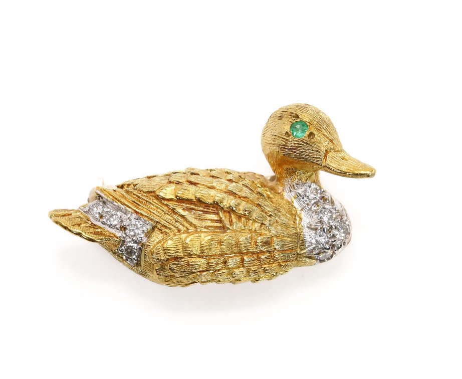 14k YG Duck Pin
