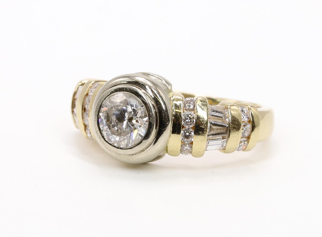 14k YG Diamond RIng, 1 Carat
