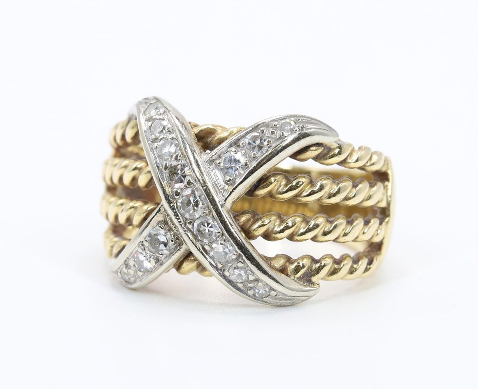 14k YG Diamond Ring