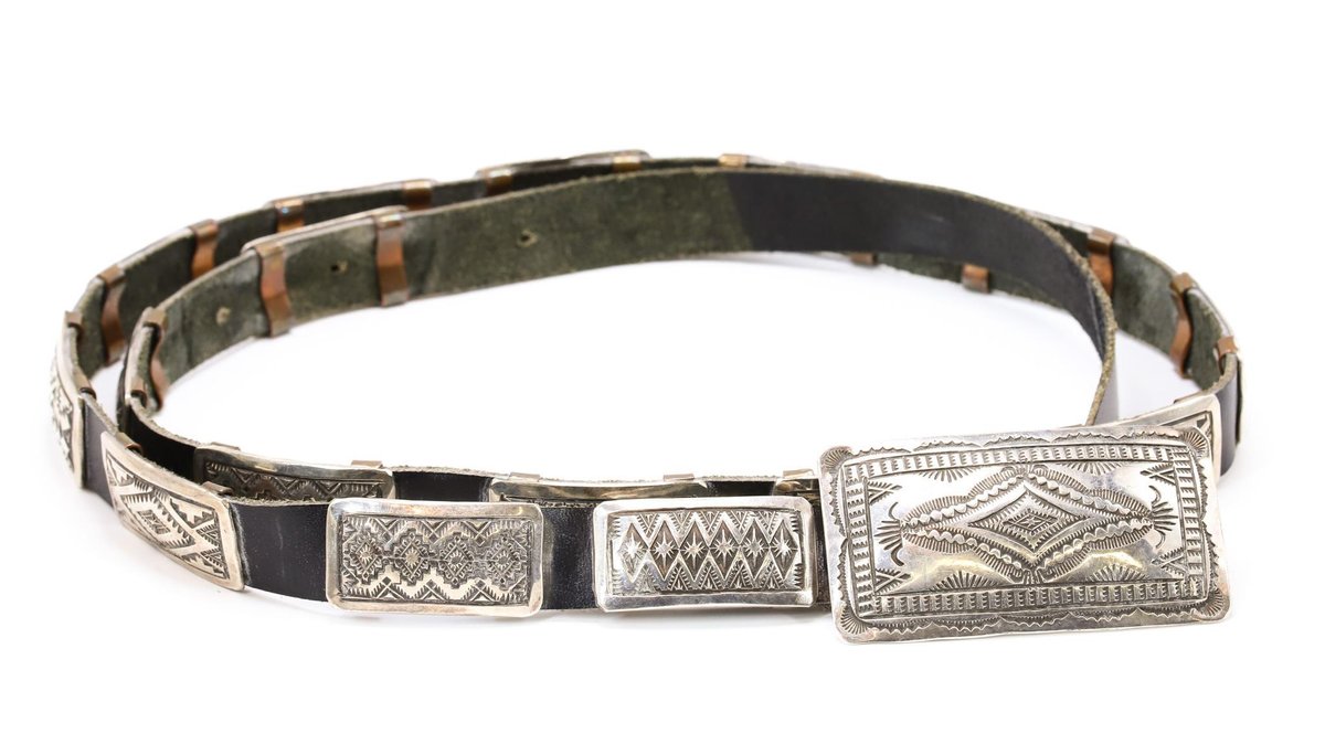 Vincent James Platero Navajo Concho Belt