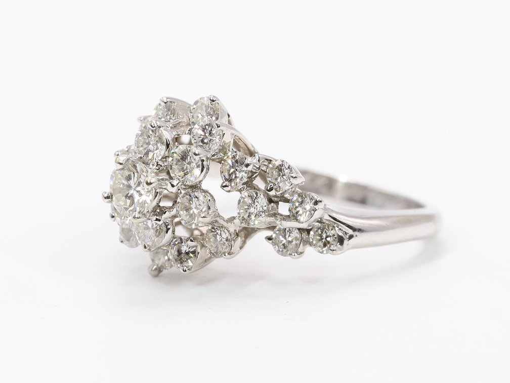 14k WG Diamond Cocktail Ring