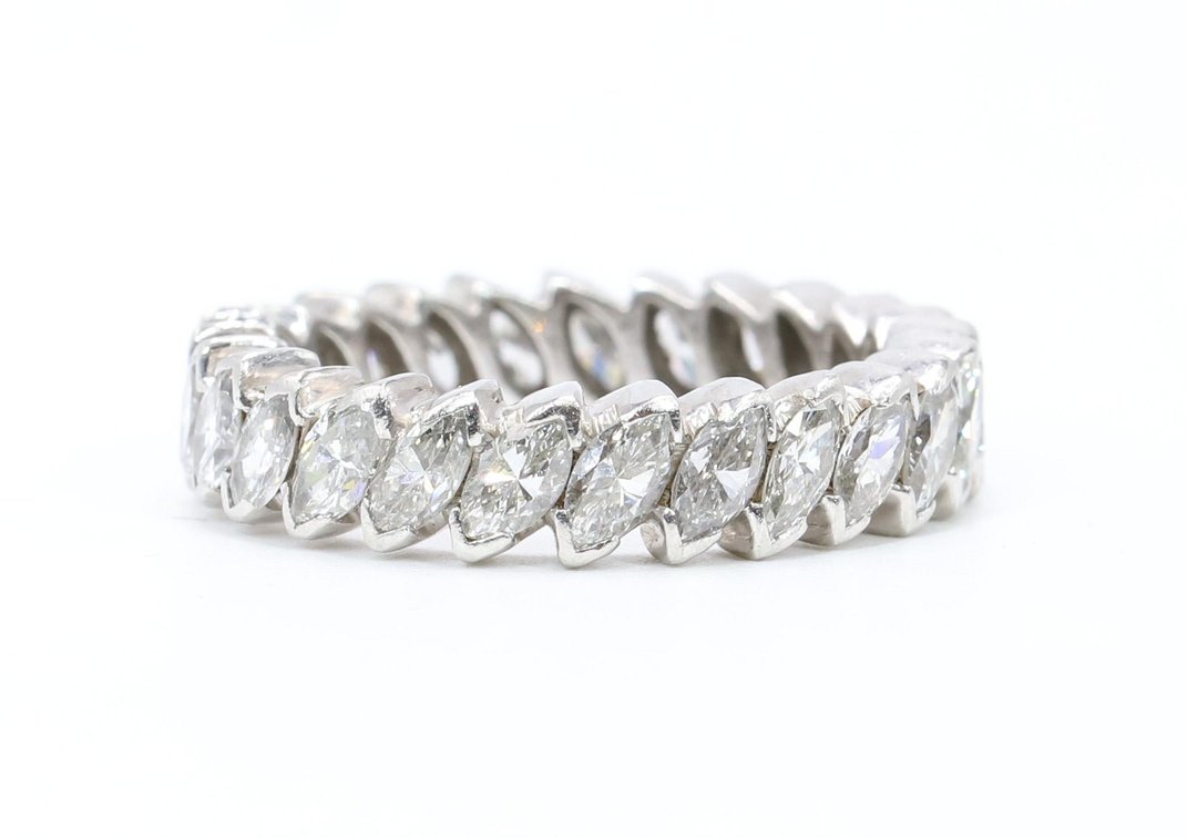 Platinum and Diamond Anniversary Ring