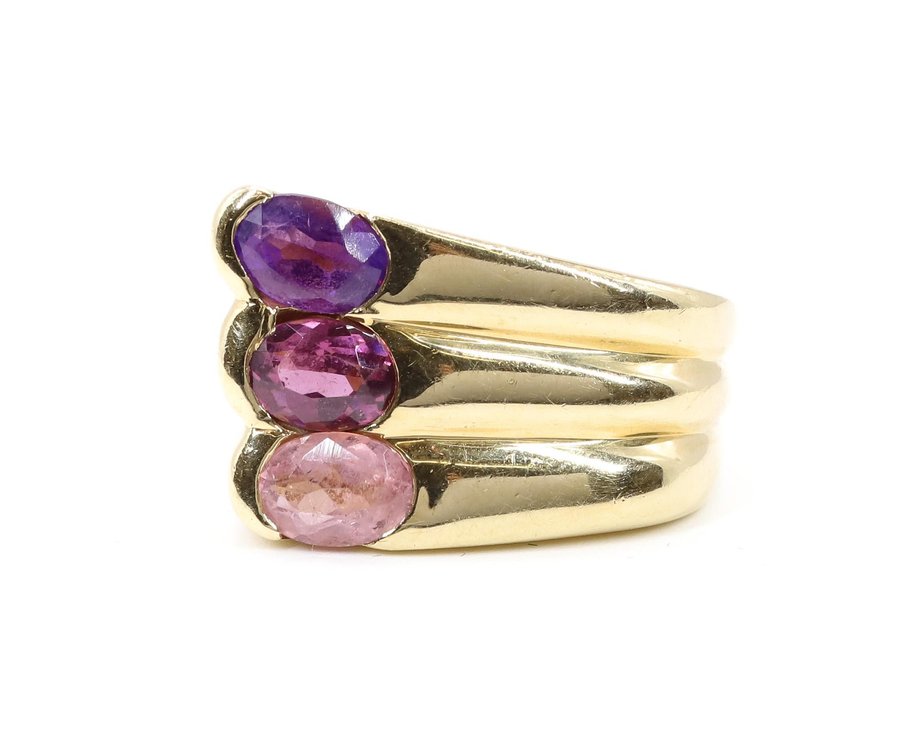 14k YG Amethyst Ring