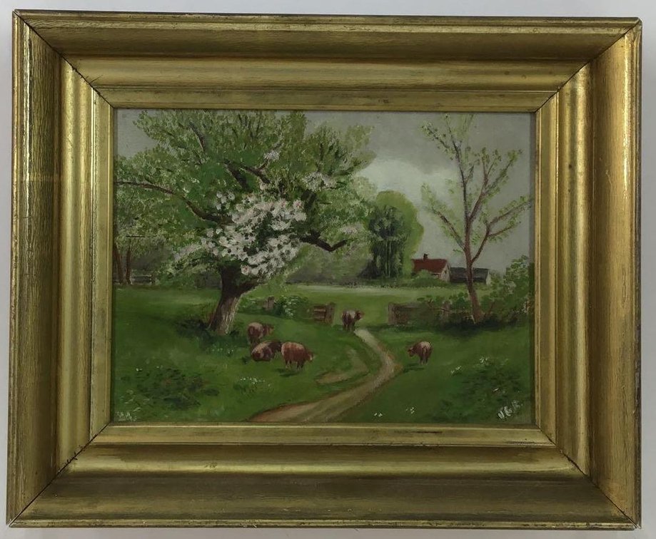Oil on Canvas, signed