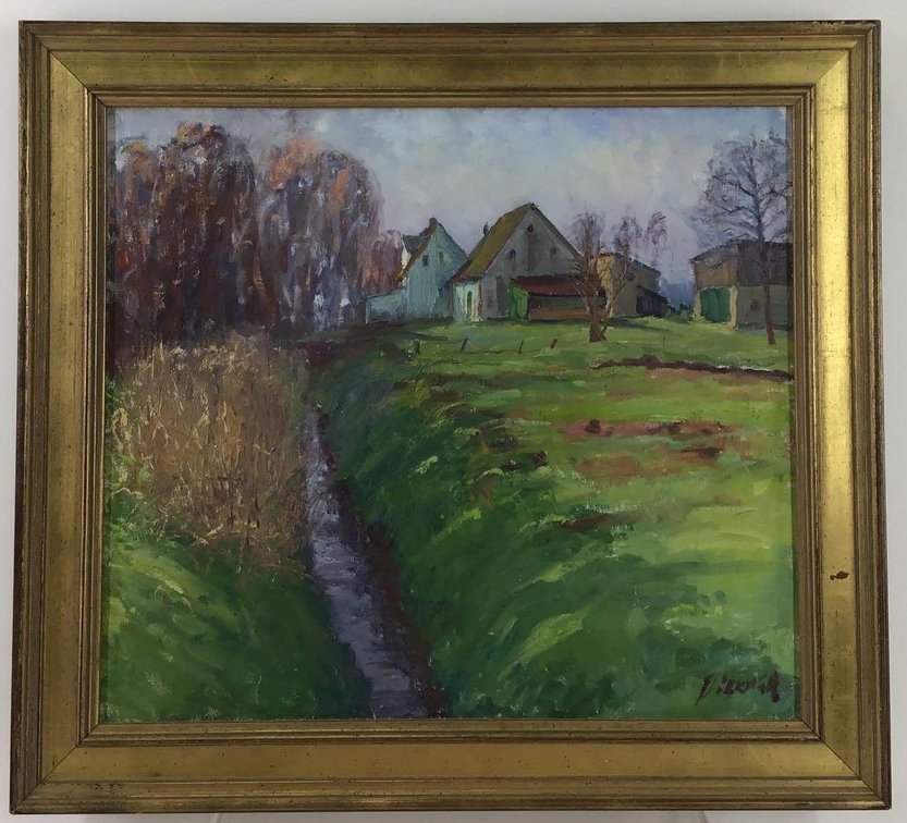 Oil on Canvas, signed