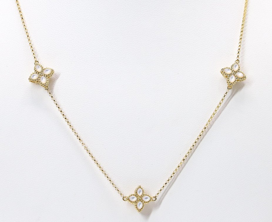 Roberto Coin 18K Venetian Princess Station Necklace