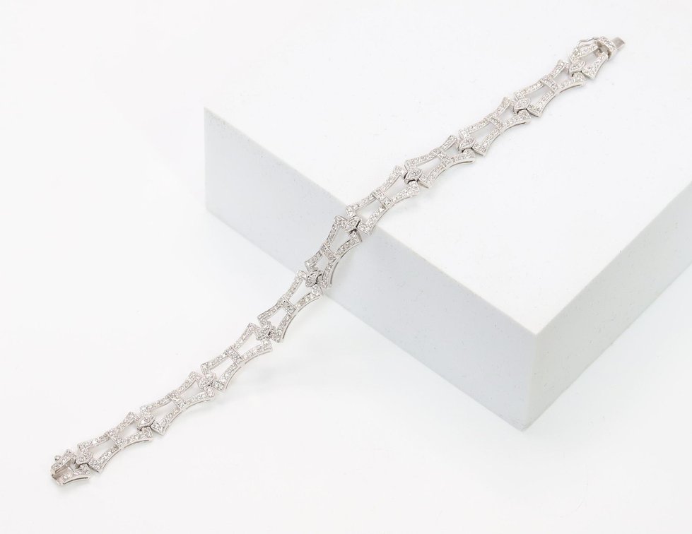 14k WG Diamond Bracelet