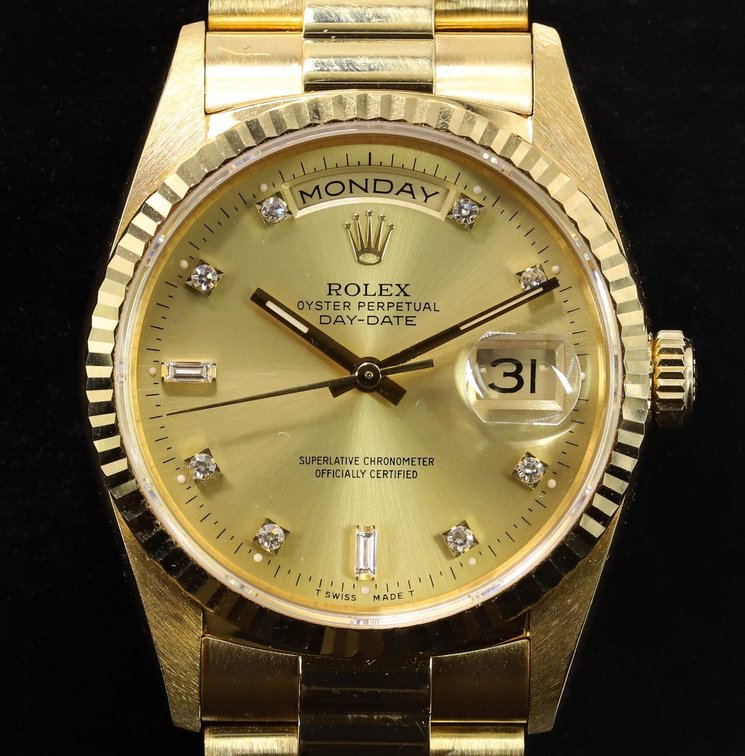 Rolex Day Date with Diamonds, Ref. 18238